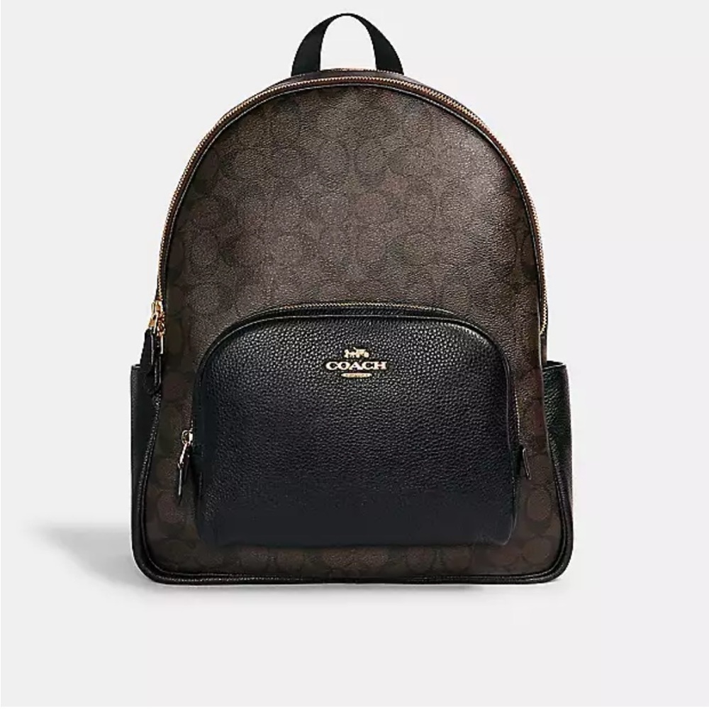 Large Court Backpack In Signature Canvas